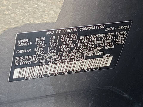 2023 Subaru Ascent Onyx Edition