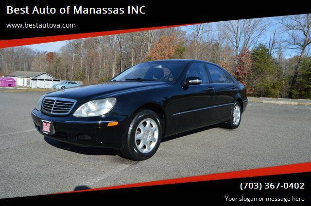 2002 Mercedes-Benz S-Class for sale at Best Auto of Manassas INC in Manassas VA