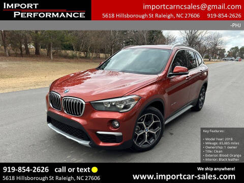 2018 BMW X1 for sale at Import Performance Sales in Raleigh NC