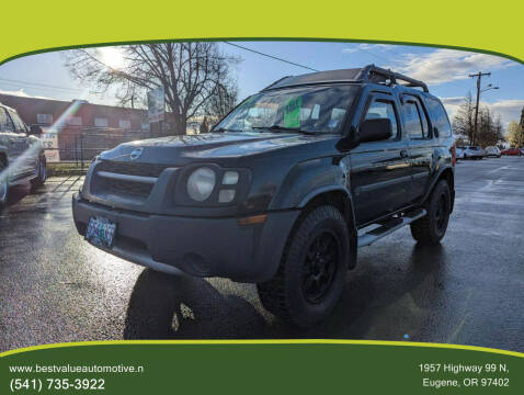 2004 Nissan Xterra for sale at Best Value Automotive in Eugene OR