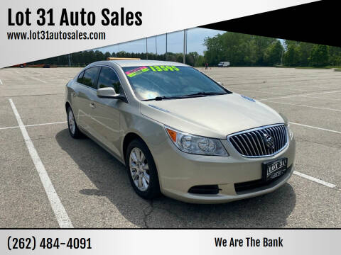 2013 Buick LaCrosse for sale at Lot 31 Auto Sales in Kenosha WI