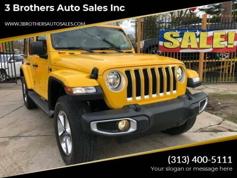 2019 Jeep Wrangler Unlimited for sale at 3 Brothers Auto Sales Inc in Detroit MI