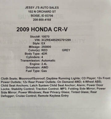 2009 Honda CR-V EX