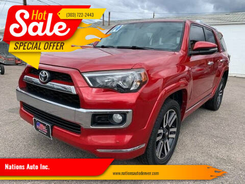 2014 Toyota 4Runner for sale at Nations Auto Inc. in Denver CO