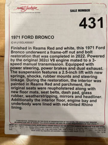 1971 Ford Bronco