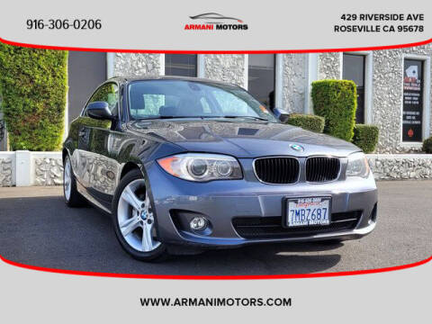 2013 BMW 1 Series for sale at Armani Motors in Roseville CA