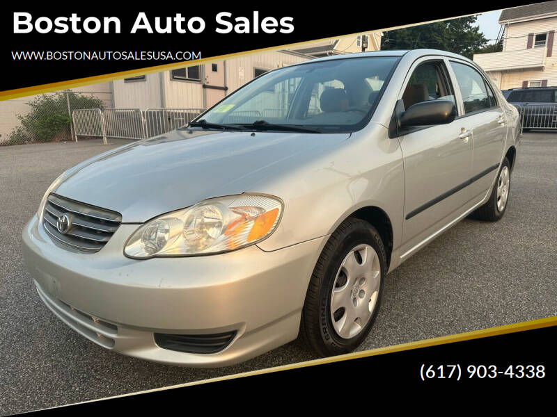 2004 Toyota Corolla for sale at Boston Auto Sales in Brighton MA