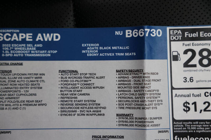2022 Ford Escape SEL