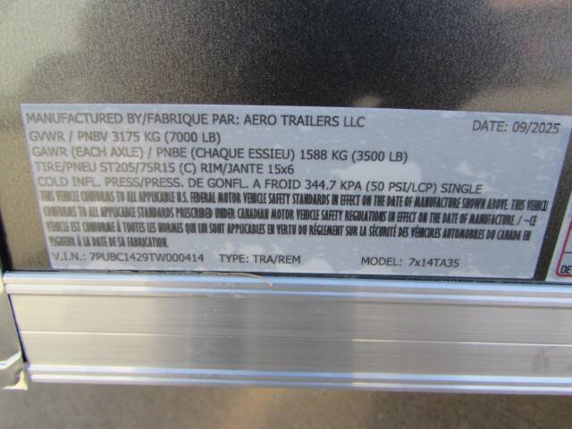 2026 AERO 7 X 14 V-N