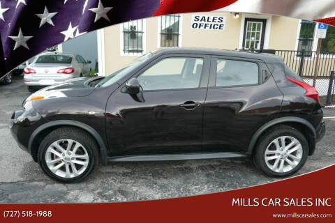 2014 Nissan JUKE for sale at MILLS CAR SALES INC in Clearwater FL