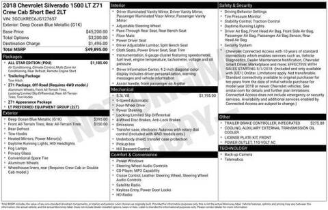 2018 Chevrolet Silverado 1500