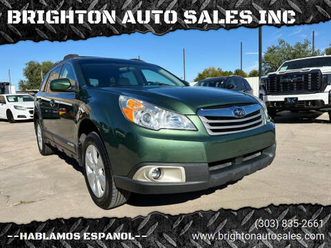 2012 Subaru Outback for sale at BRIGHTON AUTO SALES INC in Brighton CO