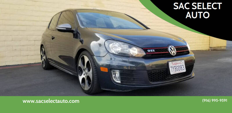 2011 Volkswagen GTI for sale at SAC SELECT AUTO in Sacramento CA