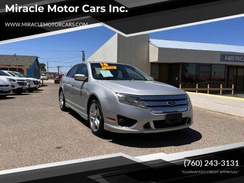 2010 Ford Fusion for sale at Miracle Motor Cars Inc. in Victorville CA