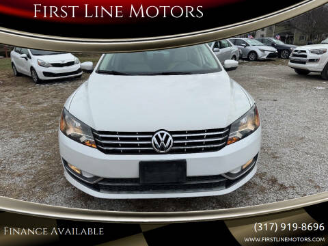 2013 Volkswagen Passat for sale at First Line Motors in Jamestown IN