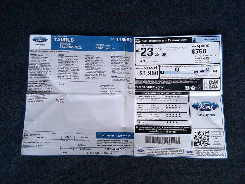 2016 Ford Taurus SEL