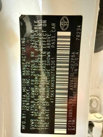 2022 Toyota Camry XSE