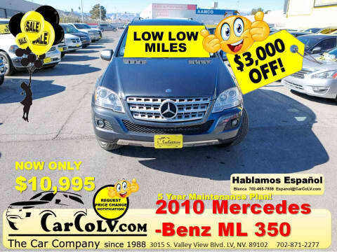 2010 Mercedes-Benz M-Class for sale at The Car Company in Las Vegas NV