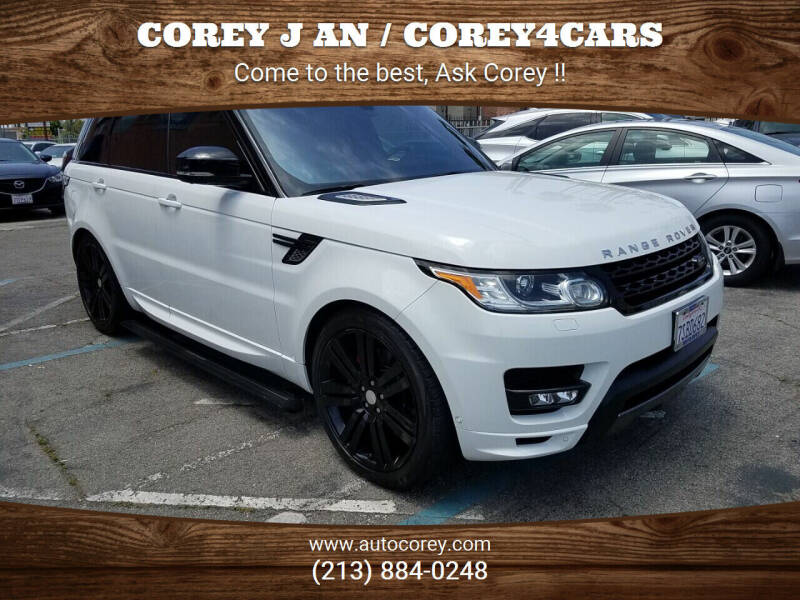 2016 Land Rover Range Rover Sport for sale at WWW.COREY4CARS.COM / COREY J AN in Los Angeles CA