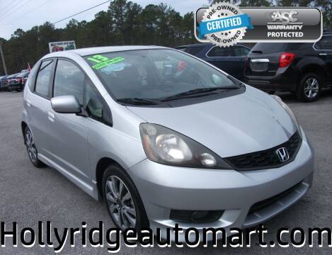 2013 Honda Fit for sale at Holly Ridge Auto Mart in Holly Ridge NC