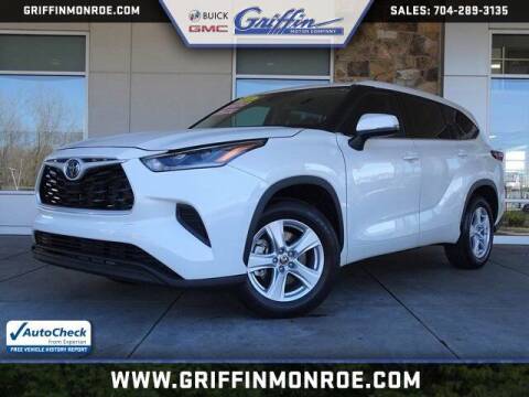 2021 Toyota Highlander for sale at Griffin Buick GMC in Monroe NC