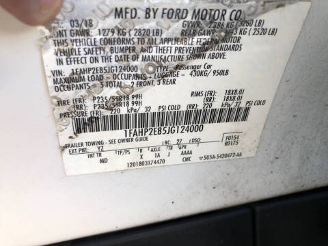 2018 Ford Taurus SEL