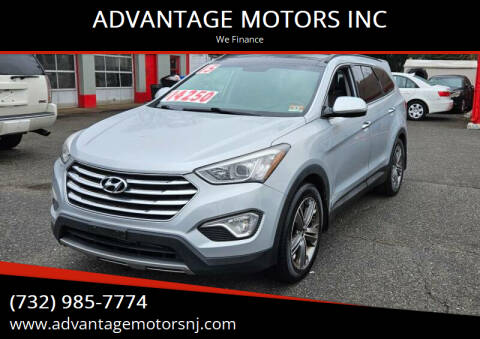 2015 Hyundai Santa Fe for sale at ADVANTAGE MOTORS INC in Edison NJ