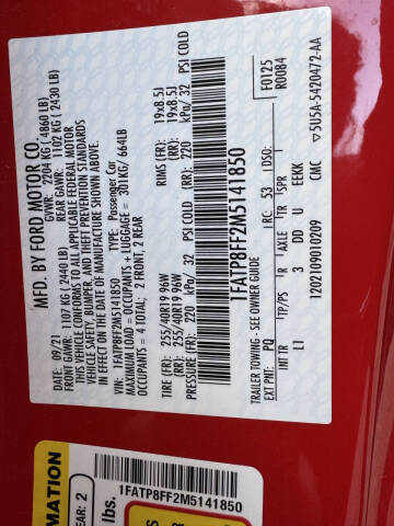 2021 Ford Mustang GT Premium