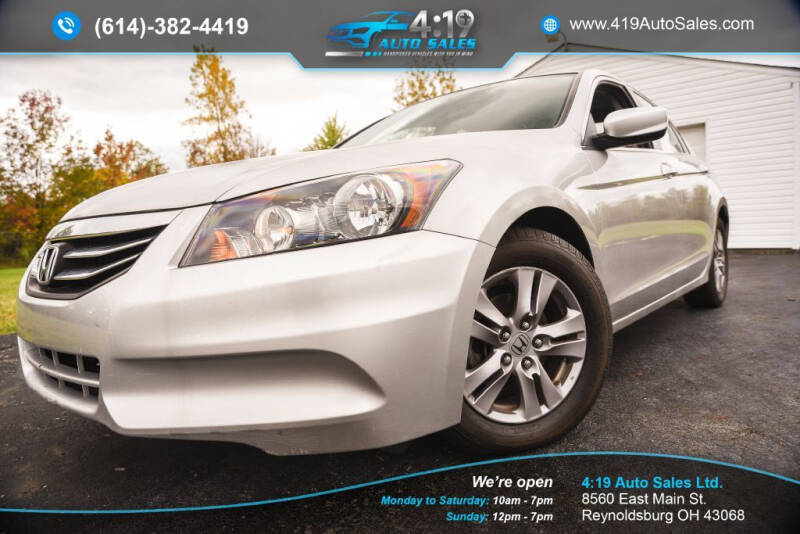 2012 Honda Accord for sale at 4:19 Auto Sales LTD in Reynoldsburg OH