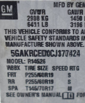 2012 Buick Enclave Leather