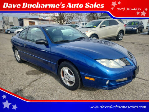 2005 Pontiac Sunfire for sale at Dave Ducharme's Auto Sales in Lowell MA