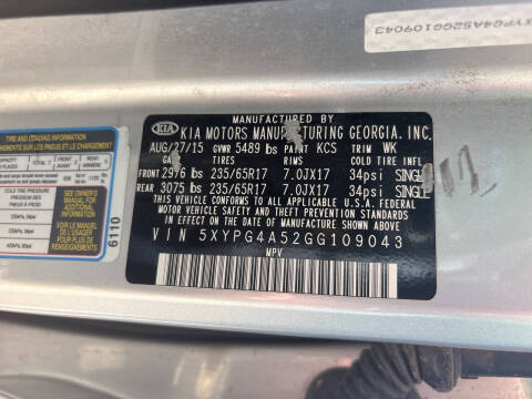 2016 Kia Sorento LX V6