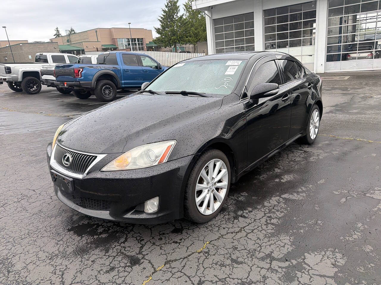 Black (Obsidian) 2010 Lexus IS Sedan All-Wheel Drive 6-Speed Automatic