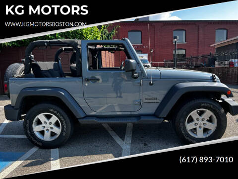 2015 Jeep Wrangler for sale at KG MOTORS in West Newton MA