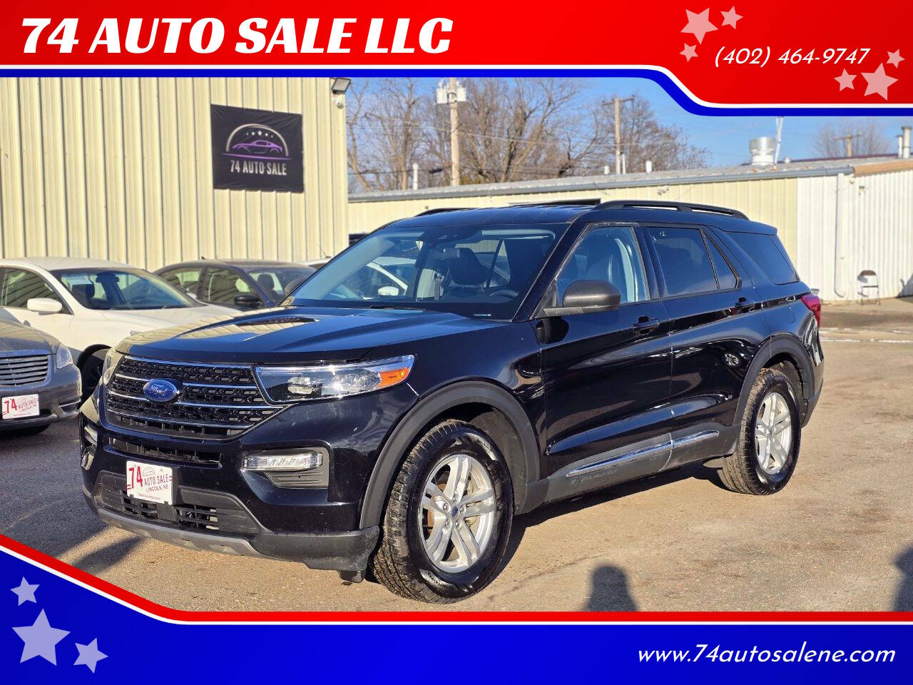 Black 2020 Ford Explorer XLT AWD XLT 4dr SUV 1