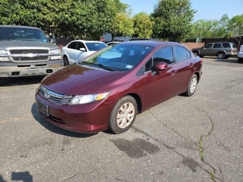 2012 Honda Civic for sale at Central Jersey Auto Trading in Jackson NJ