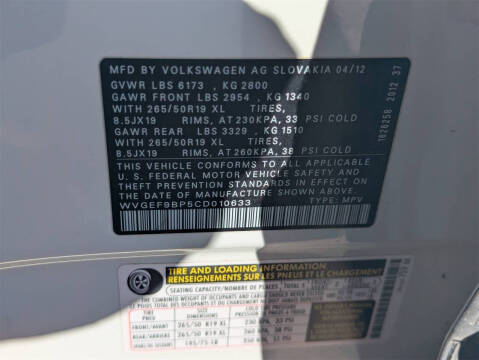 2012 Volkswagen Touareg