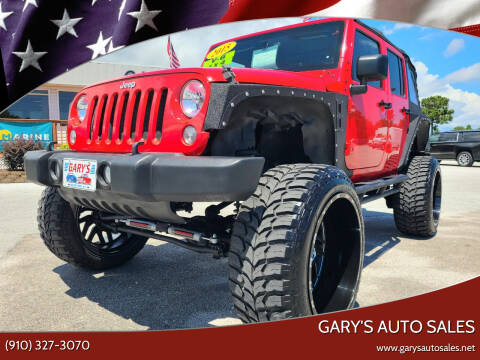 2015 Jeep Wrangler Unlimited for sale at Gary's Auto Sales in Sneads Ferry NC