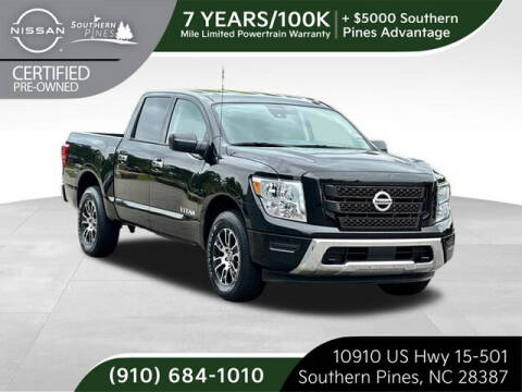 2021 Nissan Titan for sale at PHIL SMITH AUTOMOTIVE GROUP - Pinehurst Nissan Kia in Southern Pines NC