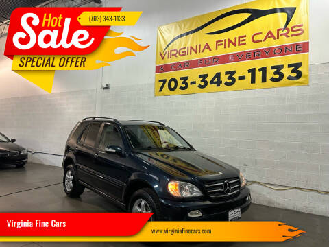 2004 Mercedes-Benz M-Class for sale at Virginia Fine Cars in Chantilly VA