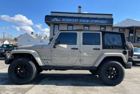 2017 Jeep Wrangler Unlimited for sale at Sisson Pre-Owned in Uniontown PA