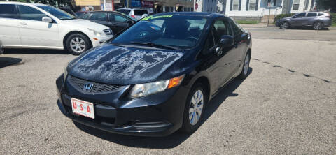 2012 Honda Civic for sale at Union Street Auto LLC in Manchester NH