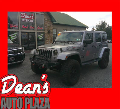 2014 Jeep Wrangler Unlimited for sale at Dean's Auto Plaza in York PA