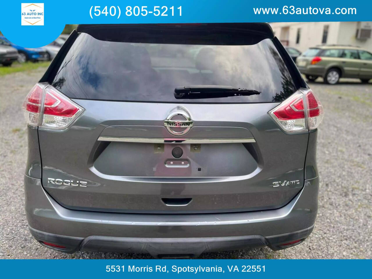 2016 Nissan Rogue for sale at 63 Auto Inc in Spotsylvania, VA