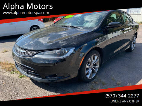 2015 Chrysler 200 for sale at Alpha Motors in Scranton PA