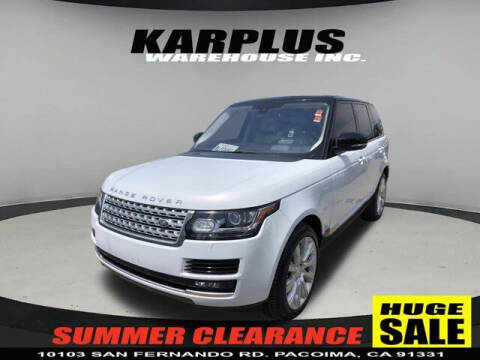 2016 Land Rover Range Rover for sale at Karplus Warehouse in Pacoima CA