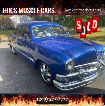 1951 Ford Custom Coupe for sale at Eric's Muscle Cars in Clarksburg MD