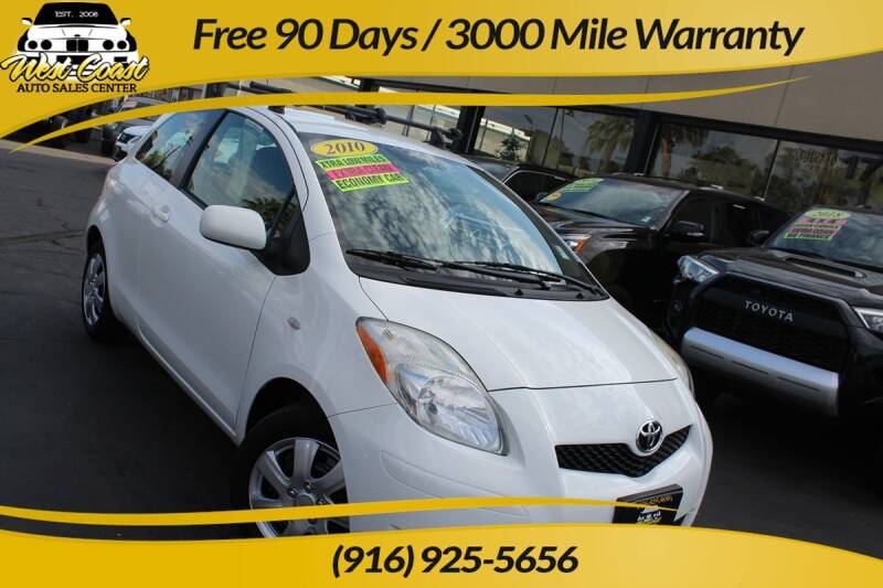 2010 Toyota Yaris for sale at West Coast Auto Sales Center in Sacramento CA