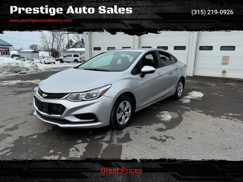 2016 Chevrolet Cruze for sale at Prestige Auto Sales in Yorkville NY