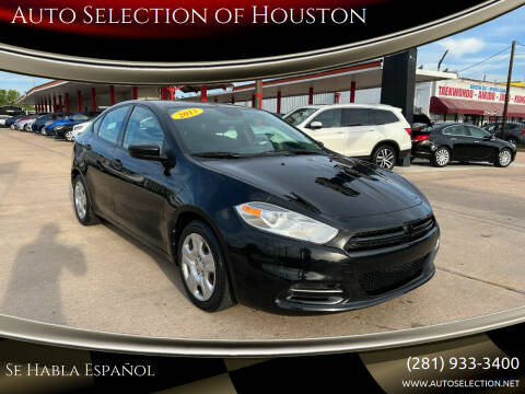 2013 Dodge Dart for sale at Auto Selection of Houston in Houston TX